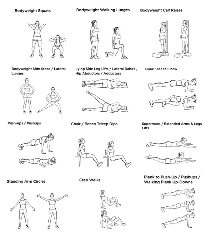 From the CCH Health Coach: Work it with body weight exercises