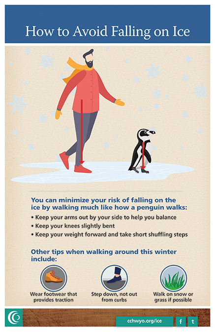 Three tips to avoid falling on the ice 